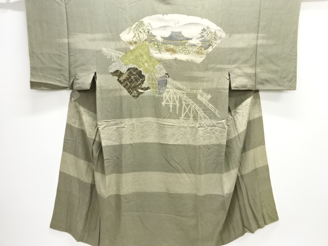 JAPANESE KIMONO / ANTIQUE MENS JUBAN / SILK / SHIFUKU PATTERN